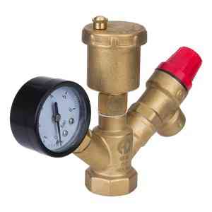 ГРУППА БЕЗОПАСНОСТИ  д/котла КОМПАКТ 1"-3 бар 45гр AQUALINK