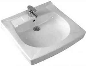 Умывальник над стир маш ПИЛОТ   60*50    (кроншт, крепж, сифон)    Santek (без сифона) /