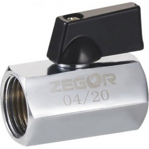 КРАН  шар. "МИНИ"   1/2"  ВР-ВР ХРОМ ZEGOR FM01
