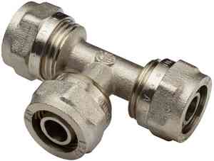 МП Тройник редукционный T16х20х16 3 цанги "AQUALINK"