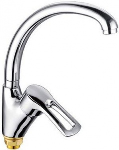 КУХНЯ  POTATO   P5922  ø40 п/г  БОК ручка, высокий литой излив, хром