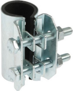 ХОМУТ   ремонт оцинкованный  (дл.114 -121 мм, шир 150)    4"           ДУ 100