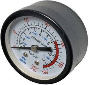 МАНОМЕТР аксиальный 6 bar, YB-H6 ПОДКЛЮЧЕНИЕ  G1/4  ZEGOR