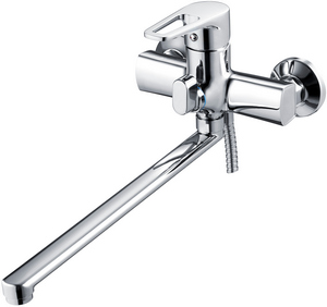 ВАННА  G-LAUF   ZDN7-A183  с плоским пов. изливом, ø40, встр. в корпус картриджное переключение на душ, нерж. сталь, хром