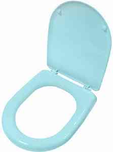 Сиденье для унитаза ИНКОЭР  "Каскада-х10-Голубовато-белое" 