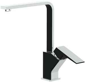 КУХНЯ  ARGO 35-03P GRANO BLACK d35 мм, боковой, цвет хром/ЧЕРНЫЙ, креп. 2 шп. /