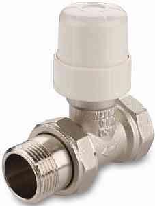 Клапан термостатический для радиатора ПРЯМОЙ  1/2" AQUALINK с уплотнением