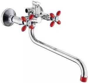 ВАННА  ЭВЕРЕСТ B22-071C  1/2" к Ш/П КРЕСТ  КРАСНЫЙ   ДЕКОР