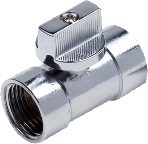 КРАН  шар. "МИНИ"   1/2"  ВР-ВР ХРОМ AQUALINK ###