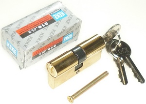 Механизм цилиндровый AL 60мм 3кл кл-кл, золото