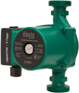 Насос циркуляционный  25-4  180  с гайками  OASIS БЕЗ КАБЕЛЯ
