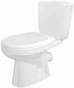 Унитаз-компакт "Анимо" (Эконом, кос.вып, 1-кн. нижн.подв.), сидение полипр.) SANTEK