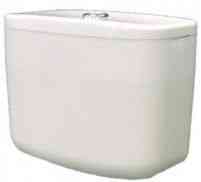 БАЧОК  для унитаза нижний пласт  КИРОВ  АРМАТУРА С КНОПКОЙ  без площадки