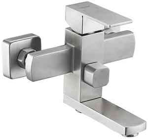 ВАННА  TROYA   GOF3-A095  с литым пов. изливом 150мм, ø35, встр. перекл. нерж. Сталь ###