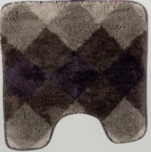 Коврик для туалета  55/55 арт. HY-C19003   Мартина серый /