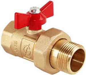 КРАН  шар. со сгоном   3/4''  ВР-НР БАБОЧКА Галлоп ПРАКТИК